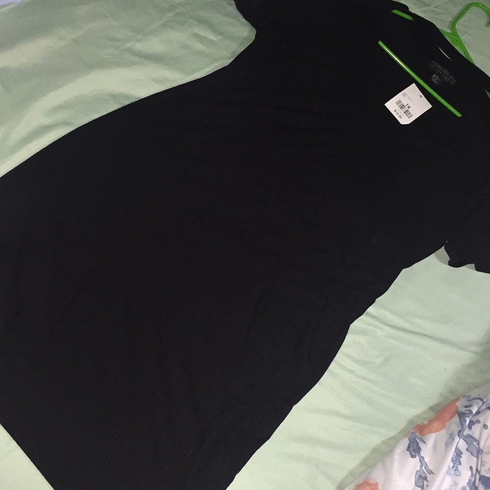 Black mini knit forever 21 dress with choker